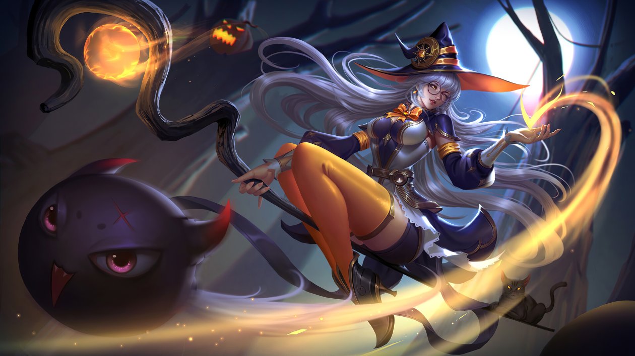 Halloween Witch Fantasy 4k