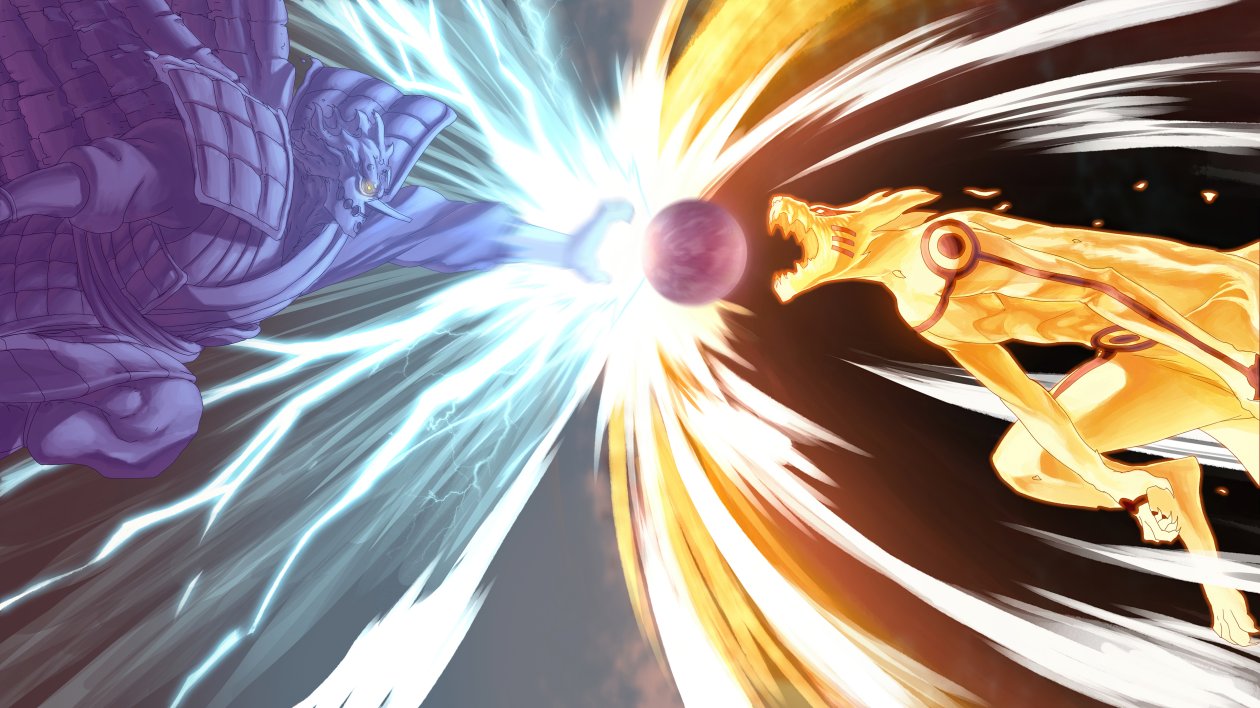 Kurama Vs Susanoo Naruto