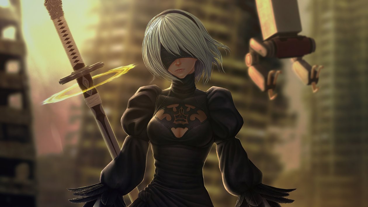 Nier Automata Game Artwork 4k