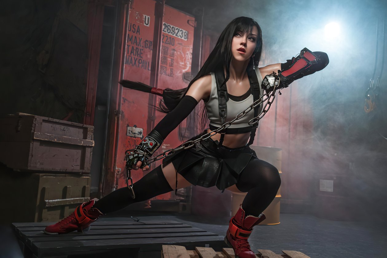 Tifa Final Fantasy Remake Cosplay 5k