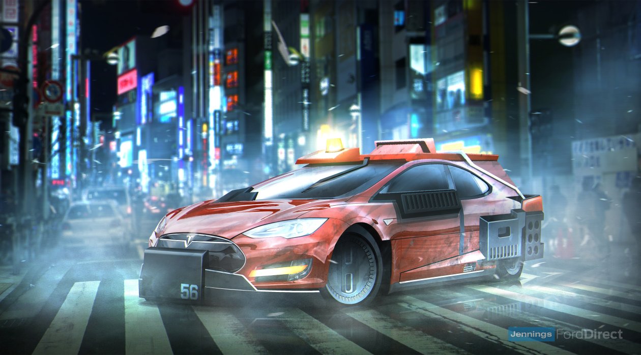 Blade Runner Deckards Sedan Tesla Model S