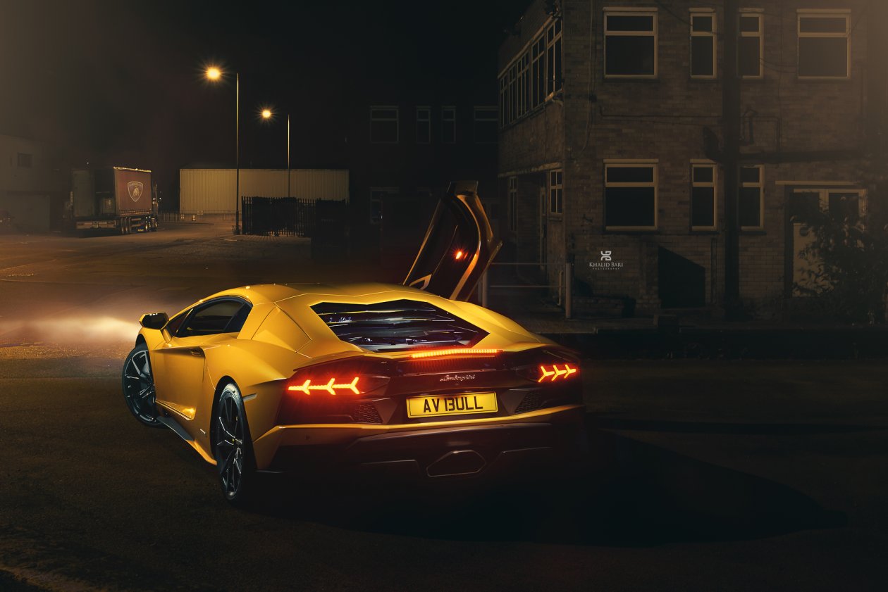 Lamborghini Aventador In The Night