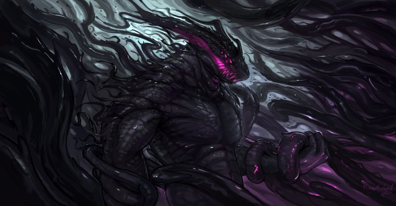 Dark Creature Monster Art 4k