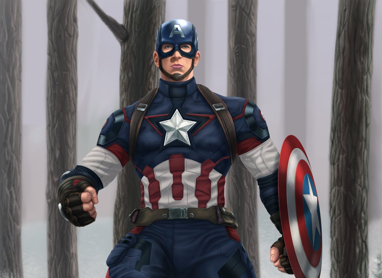 Captain America Digital Artwork