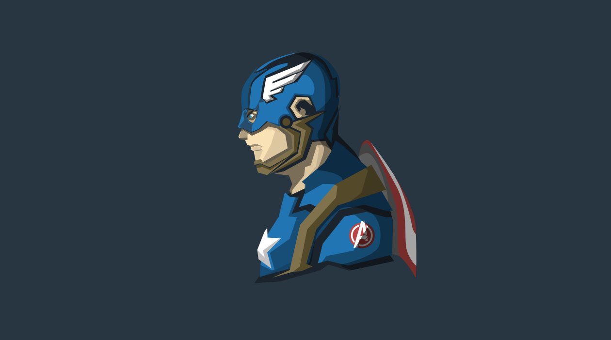 Captain America 4k Minimalism