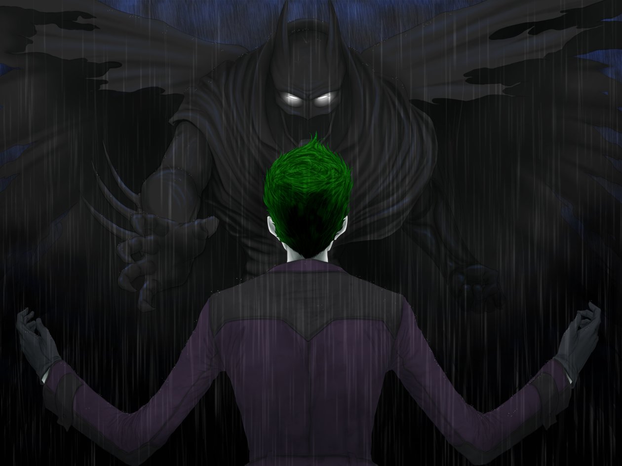 Batman And Joker Arts