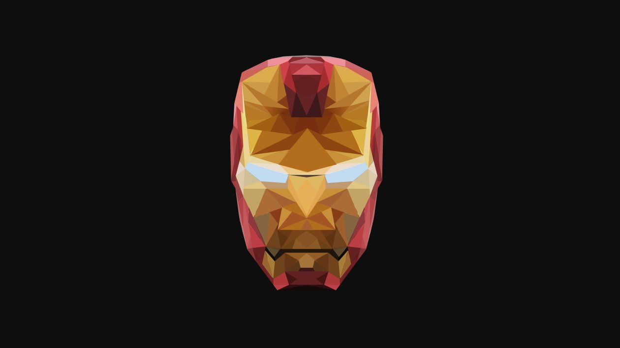 4k Iron Man Low Poly