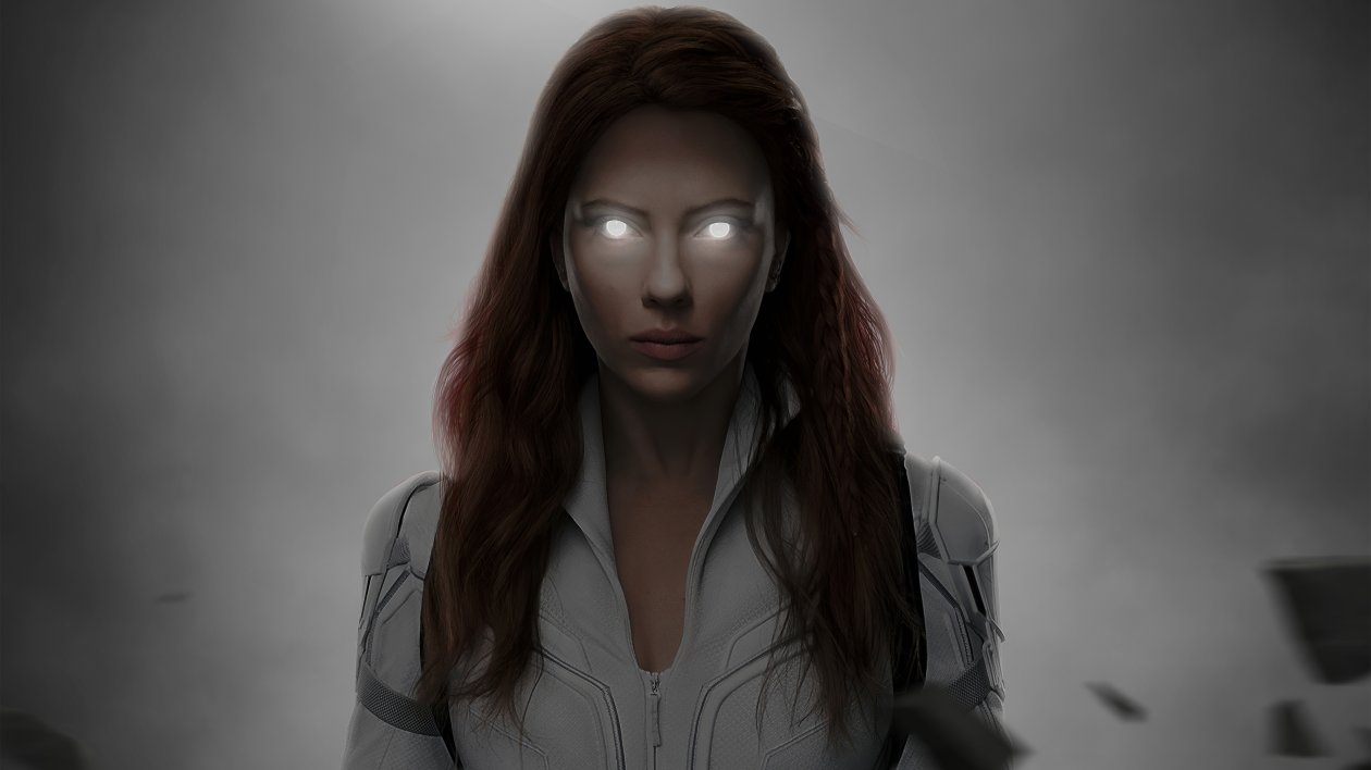 Black Widow Glowing Eyes 5k