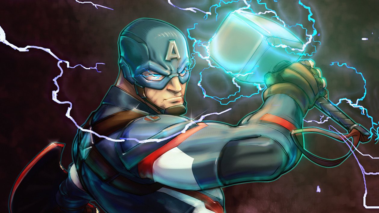 Captain America Art Hammer