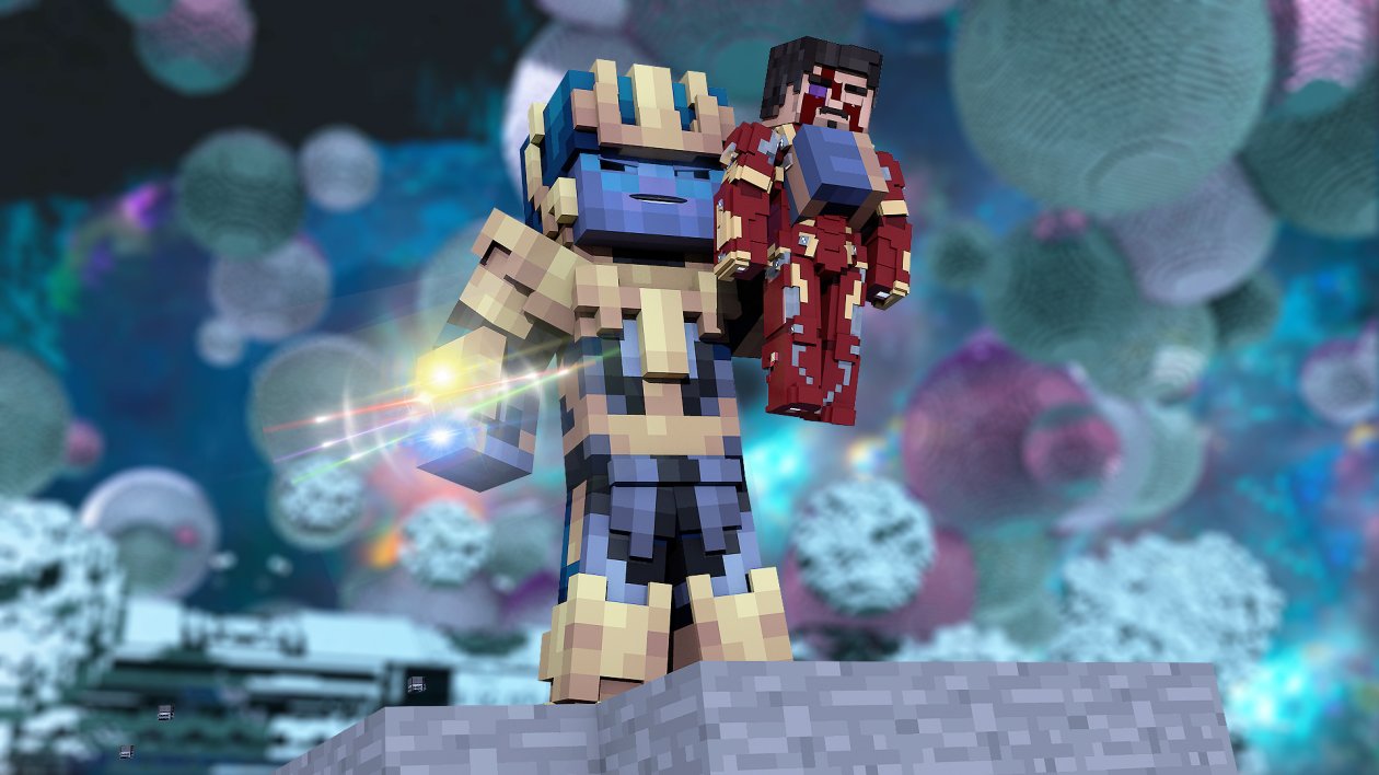 Thanos And Iron Man Lego Artwork