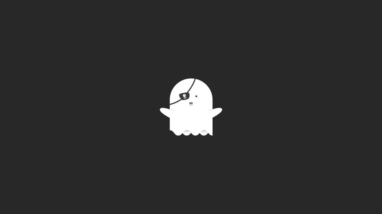 Funny Pirate Ghost Minimalist