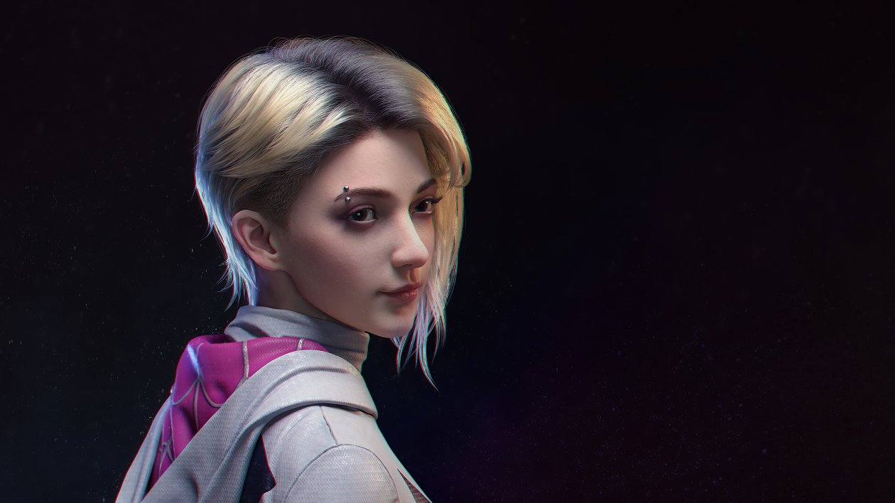 Gwen Stacy Beautiful Cgi Art 4k