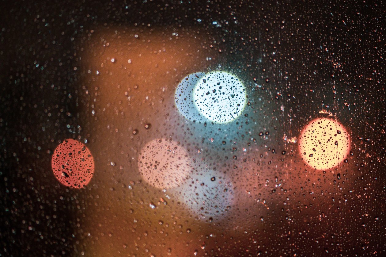 Rain Drops Long Exposure Lights 5k