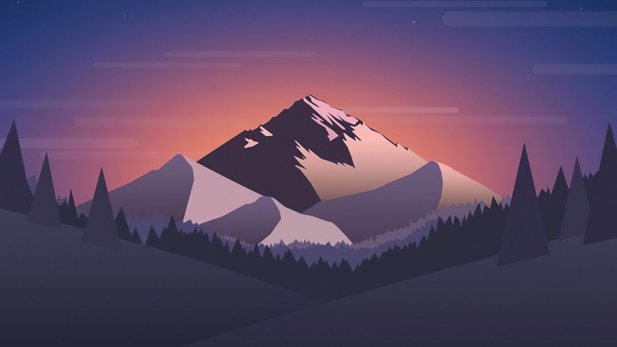 Pleasant Landscape Mountain 4k