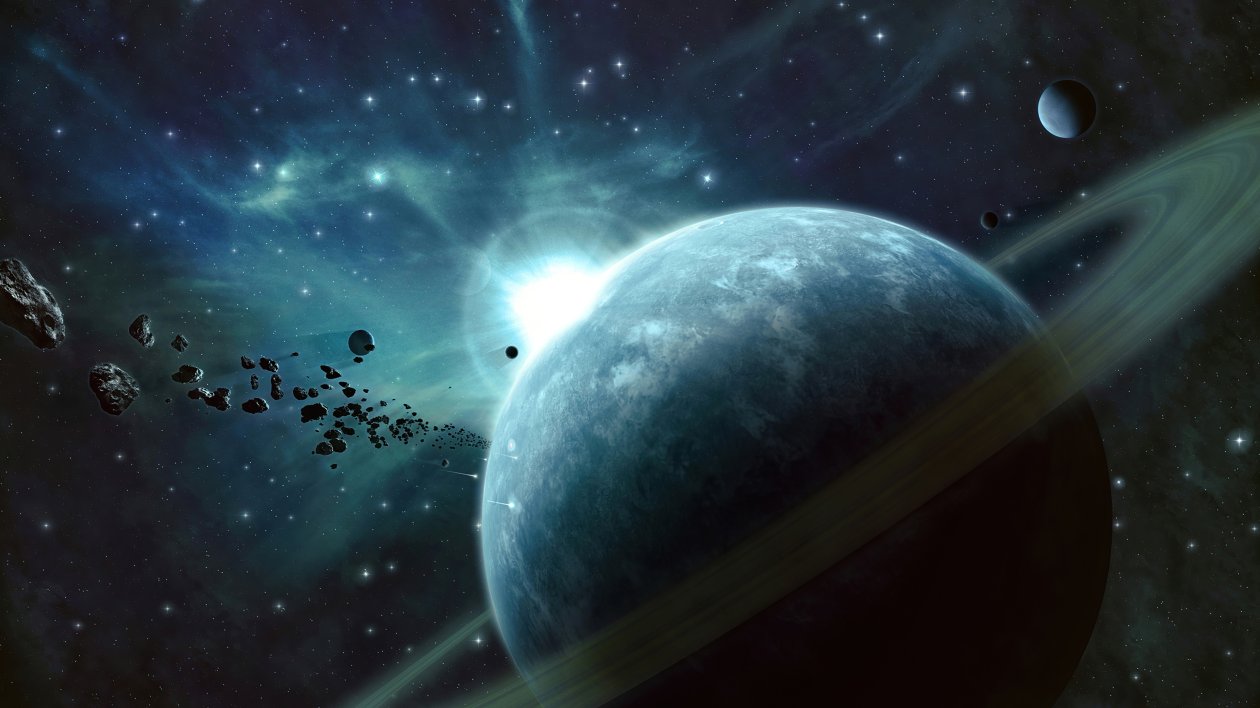 Galaxy Planet Space
