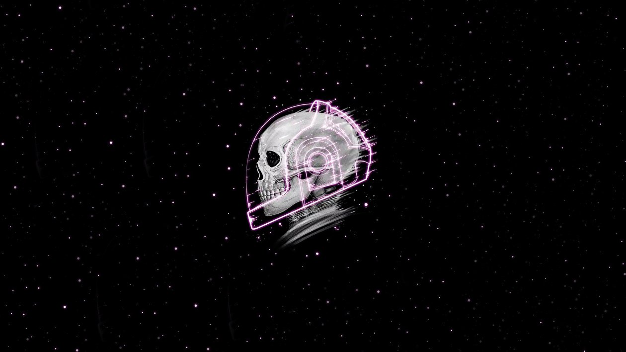 Skull Stars 4k