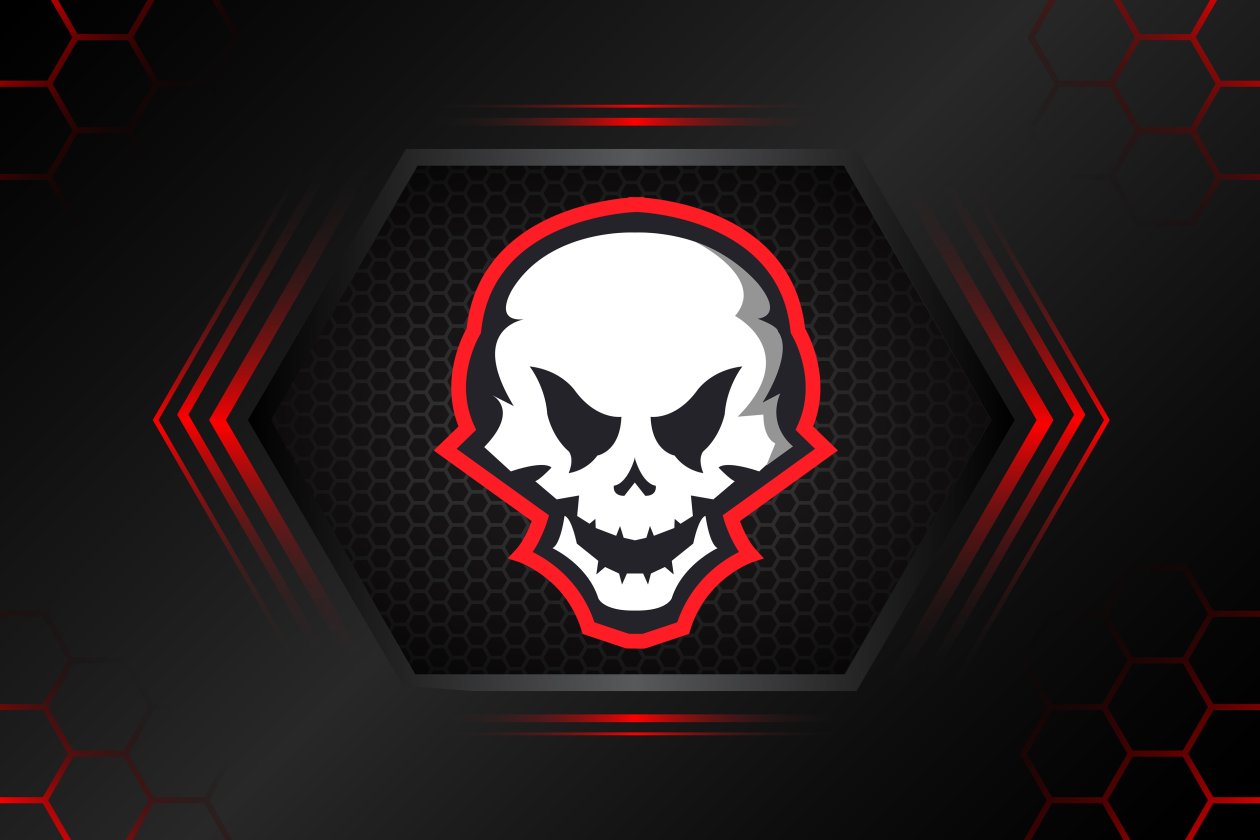 Skull Minimal Art 4k