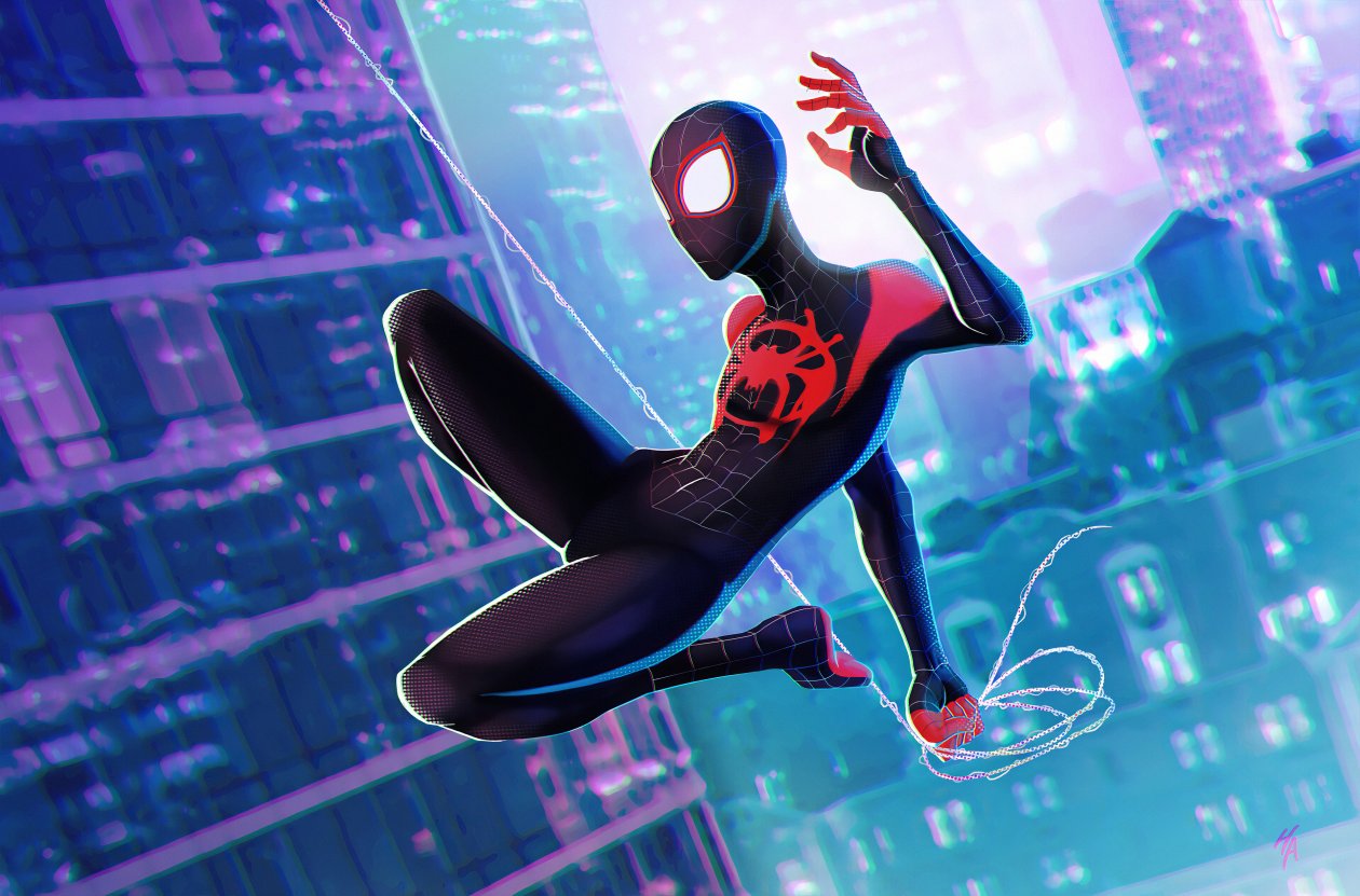 Spiderman Jump 4k Art