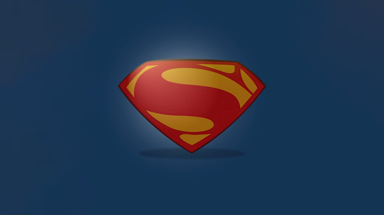 Superman Clean Logo Minimal 5k
