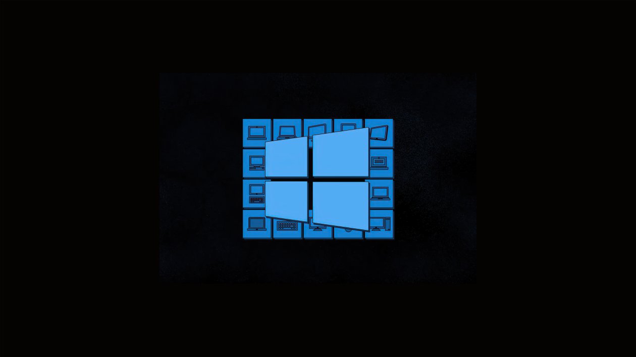 Windows 10 Dark Logo 5k