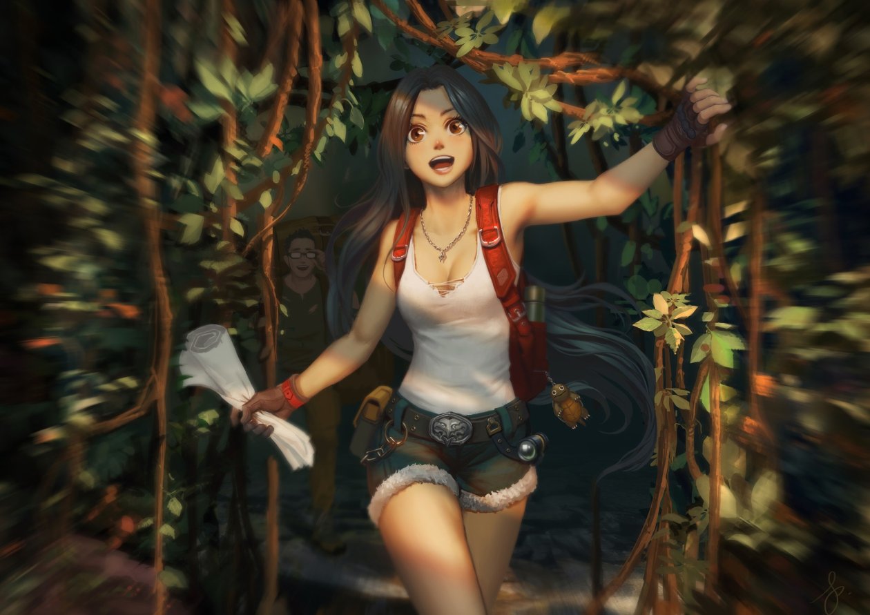 Exploration Girl Long Hair