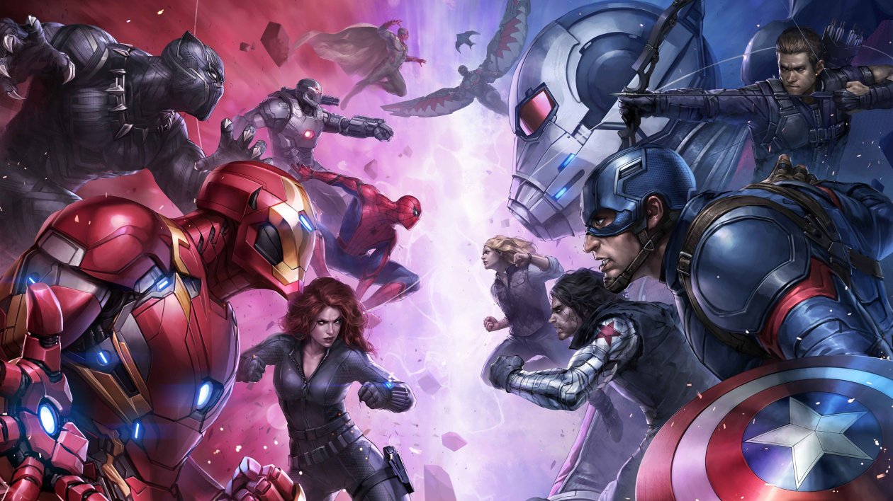 Team Iron Man And Team Captain America