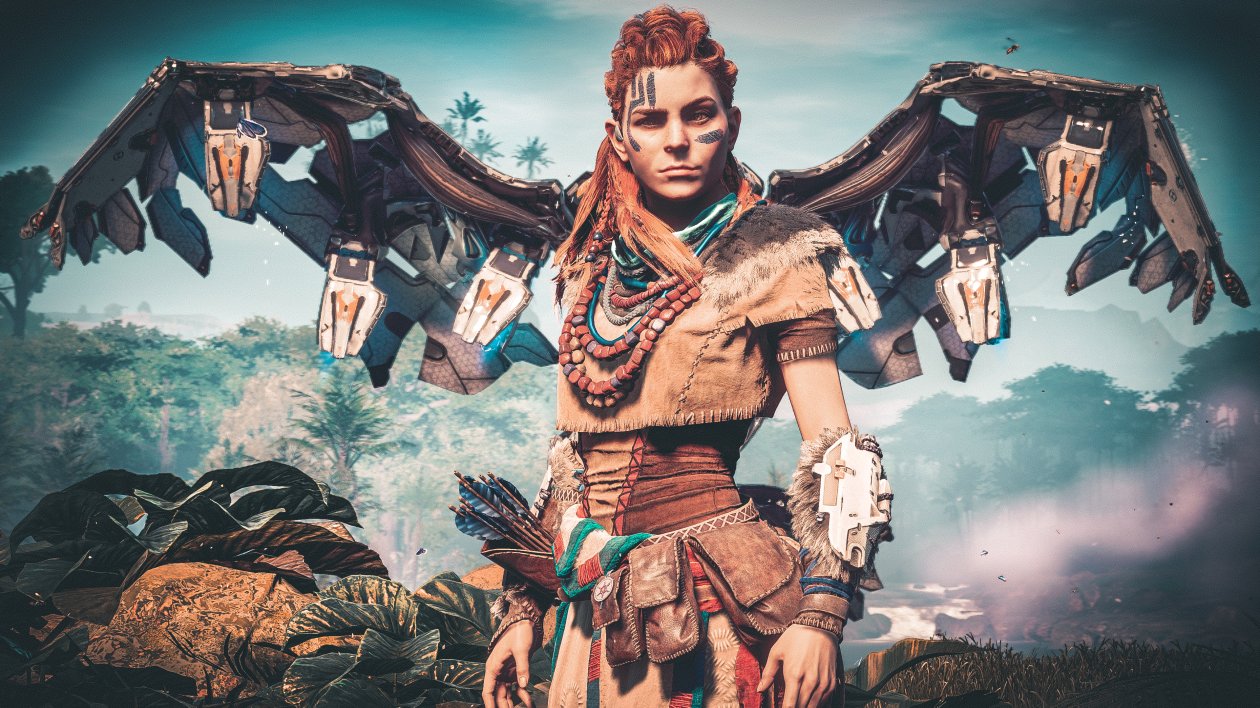 Aloy Horizon Zero Dawn Bird 4k