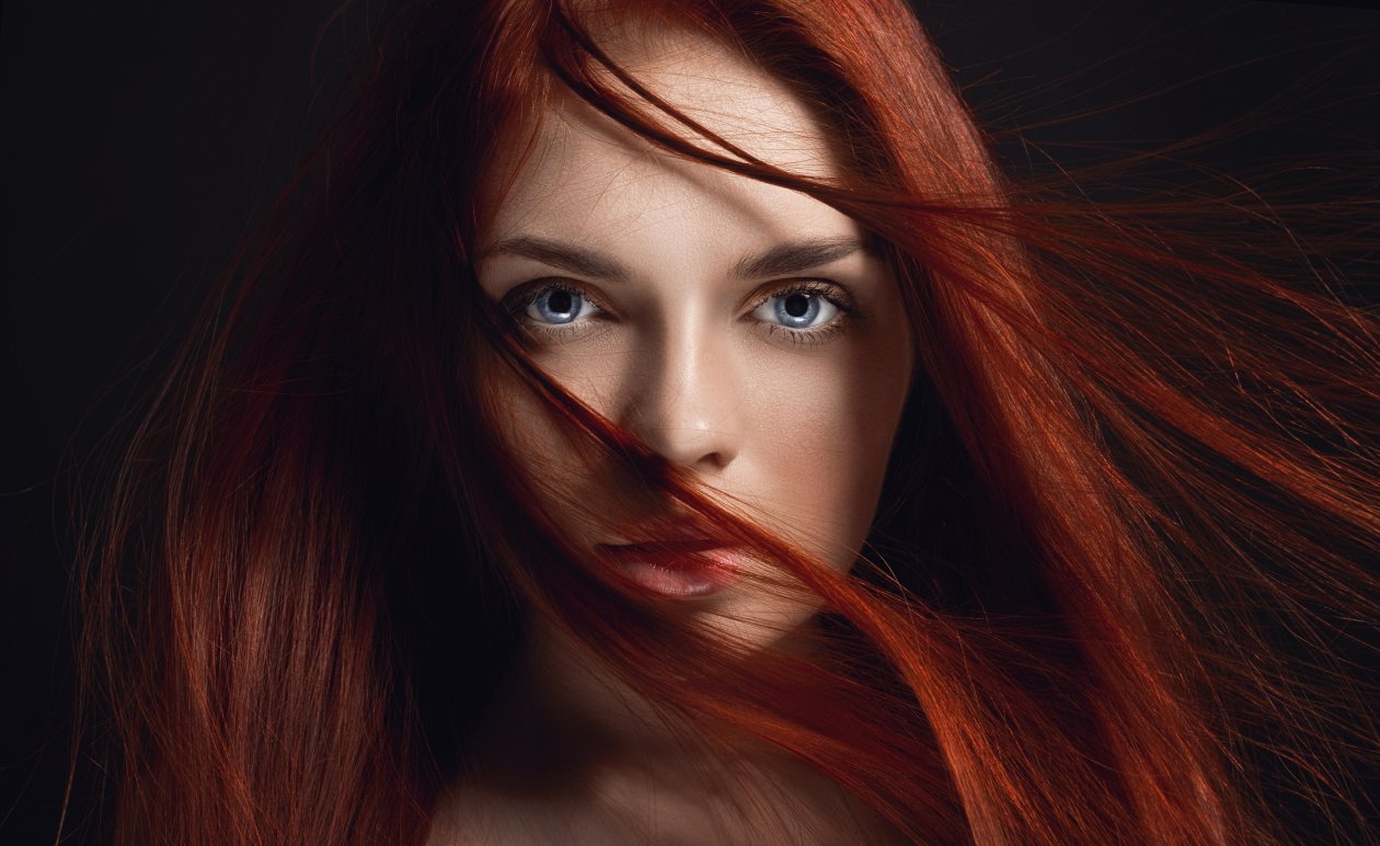 Redhead Girl Hairs On Face 4k 5k