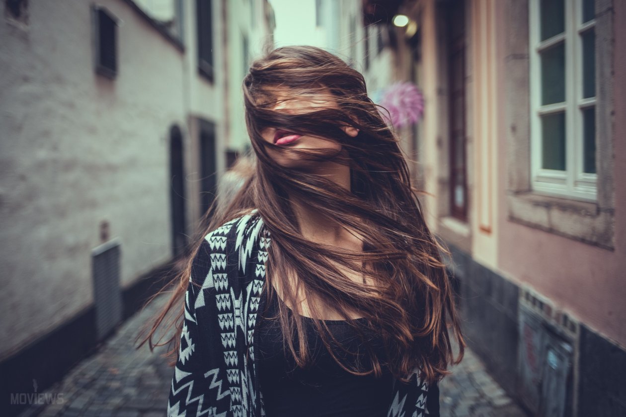 Girl Hair In Face