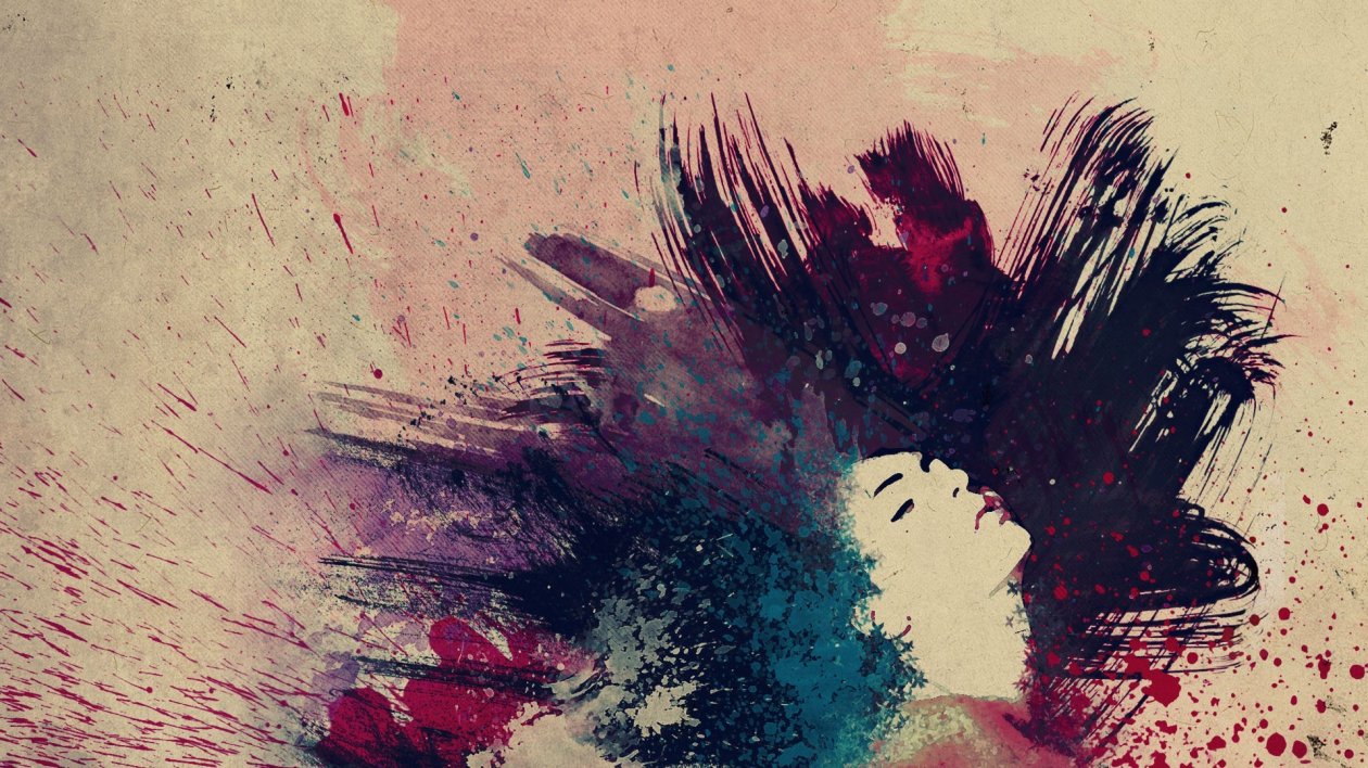 Paint Splatter Abstract