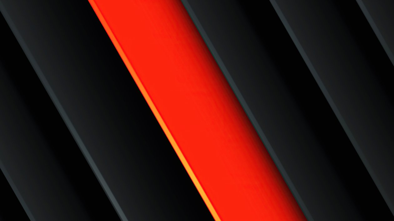 Orange Red Black Abstract 5k