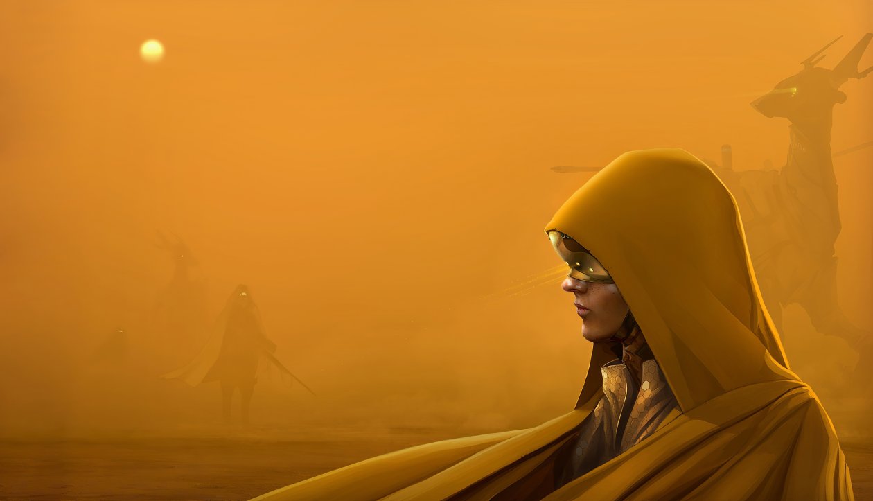 Sand Storm Girl In Hood 4k