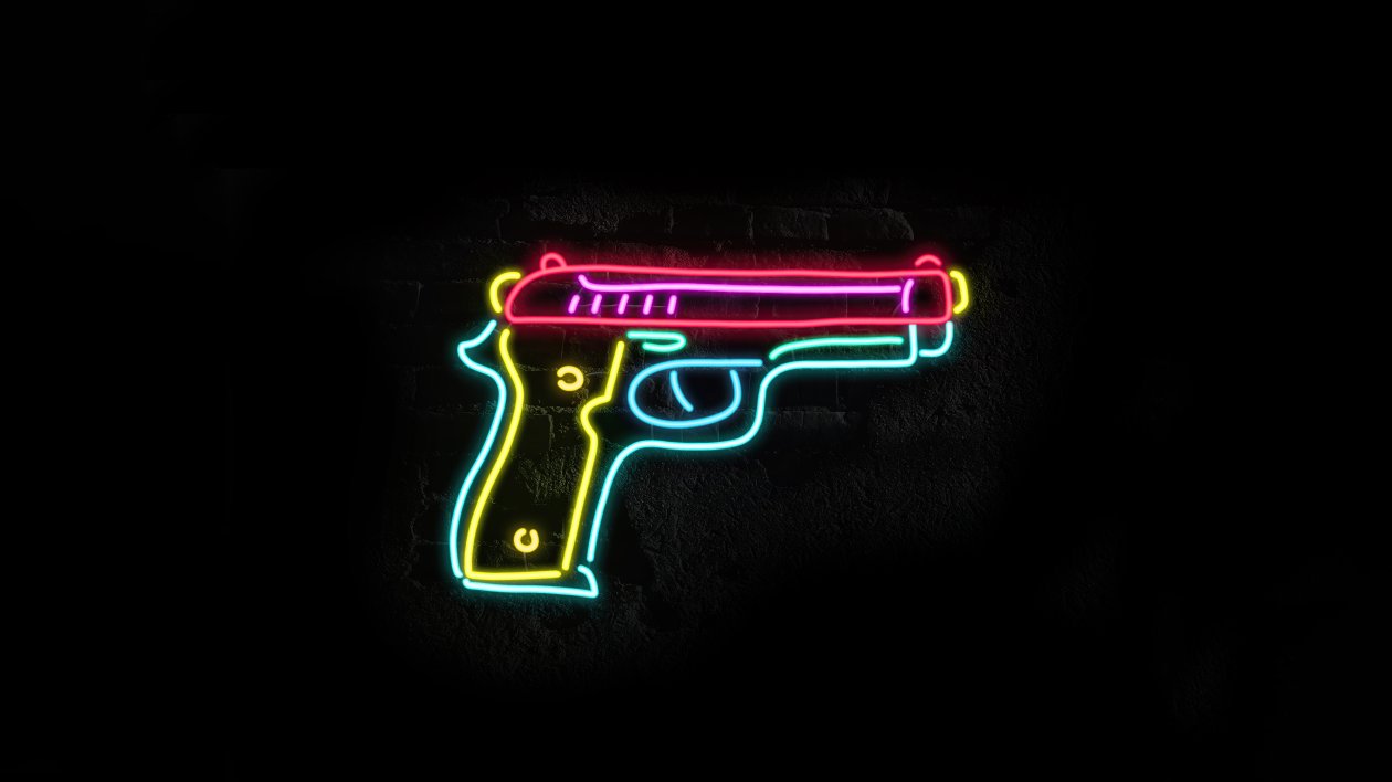 Gun Glow Minimal 8k
