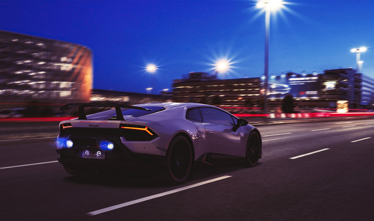 Lamborghini Huracan Performante Midnight Run 5k