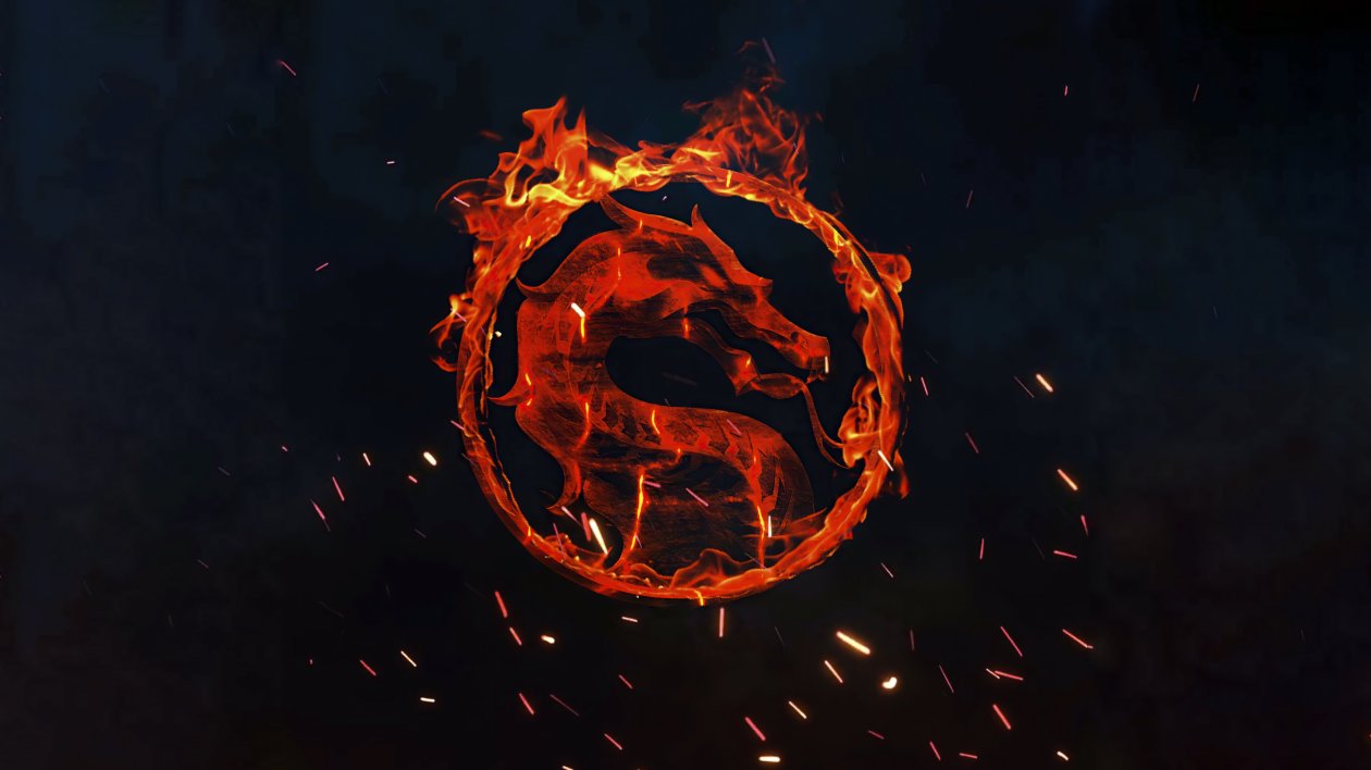 Mortal Kombat Fire Logo 4k