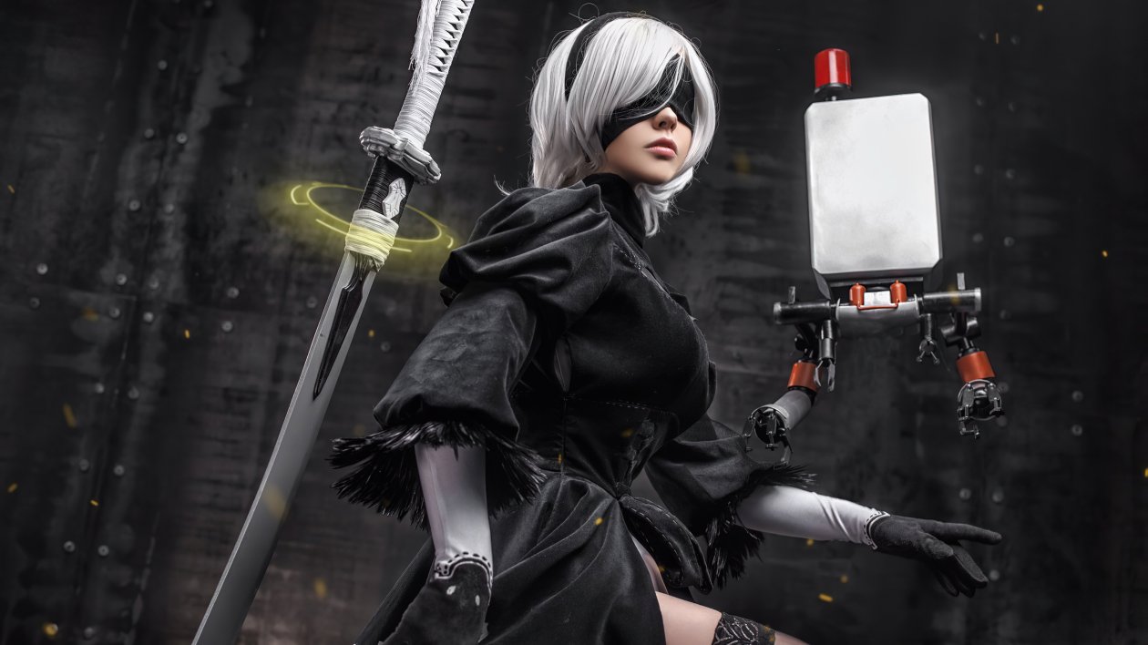 2B Nier Automata Cosplay Girl