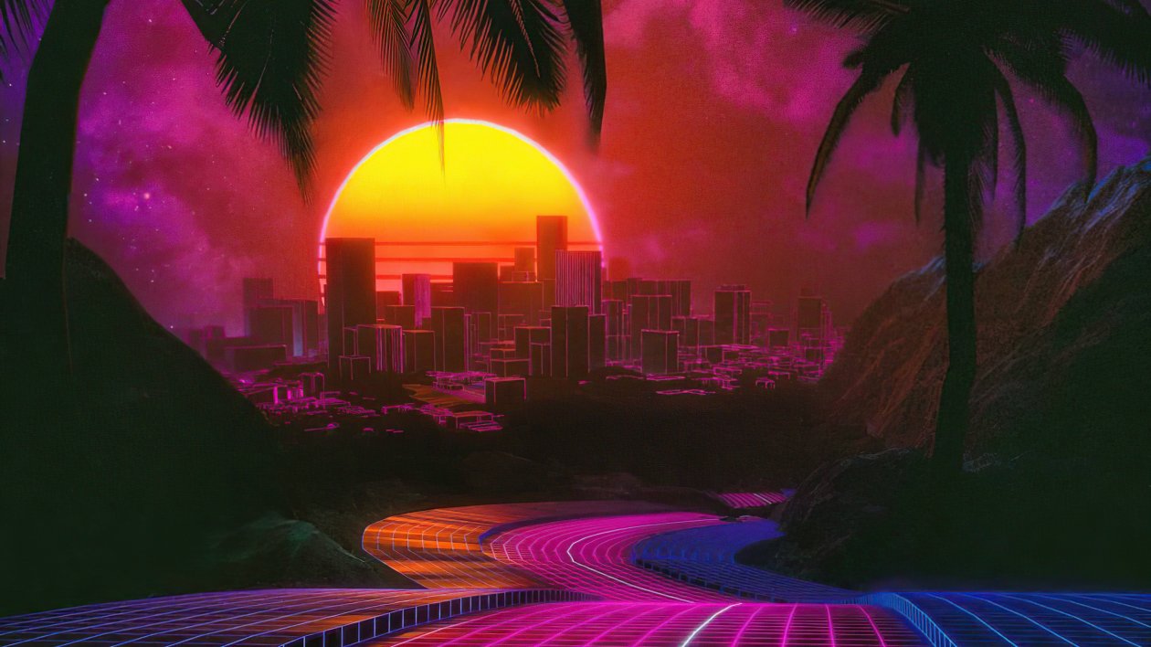 Outrun Path To City 4k