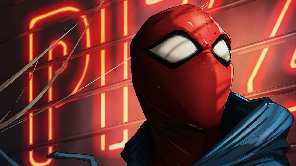 Scarlet Spiderman Art 4k