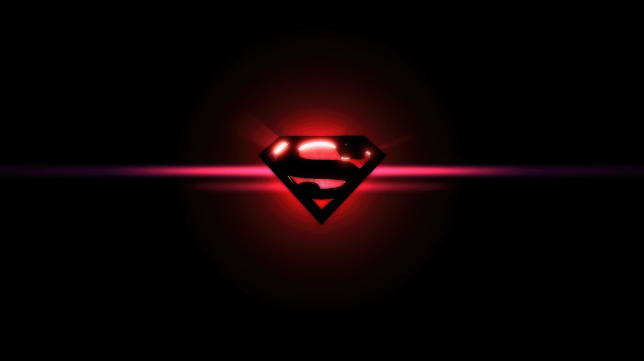 Superman Glowing Logo 5k