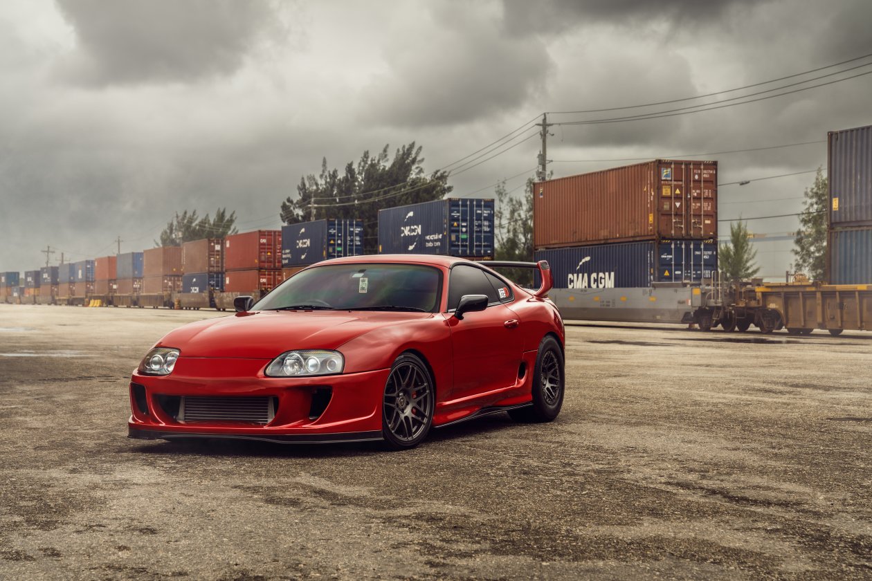 Red Supra Forgestar Wheels 8k