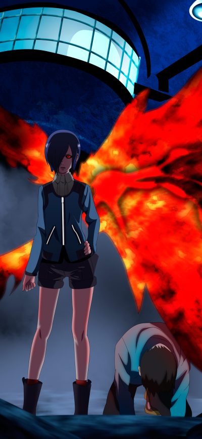 Fond d'écran iPhone Tokyo Ghoul Touka Kirishima 5k