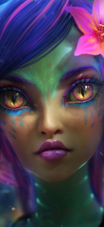 Fond d'écran Neeko League Of Legends Fan Art sur iPhone