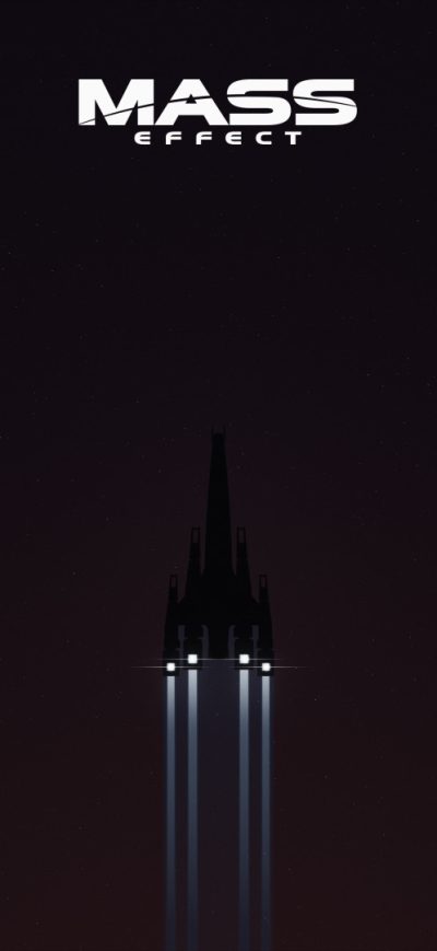 Fond d'écran Mass Effect Minimalism sur iPhone