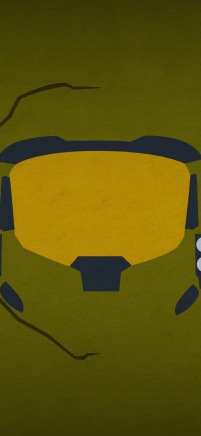 Fond d'écran Master Chief Minimalism sur iPhone