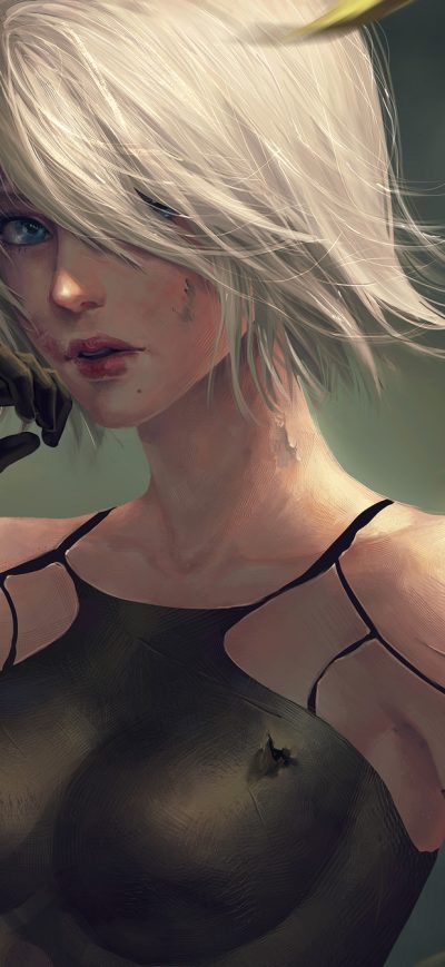 Fond d'écran YoRHa NO 2 Type B Nier Automata sur iPhone
