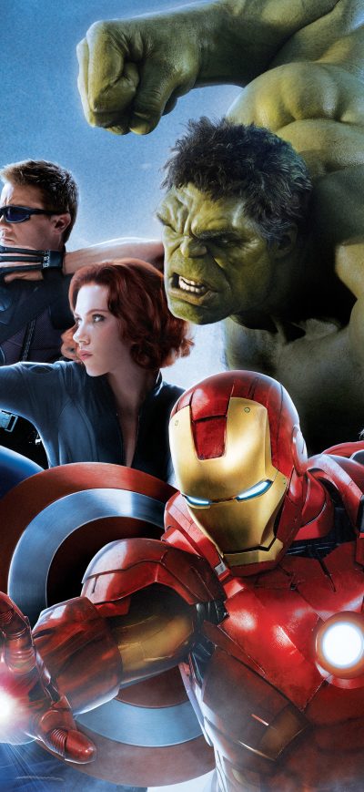 Fond d'écran iPhone Iron Man Thor Captain America Black Widow Hawkeye