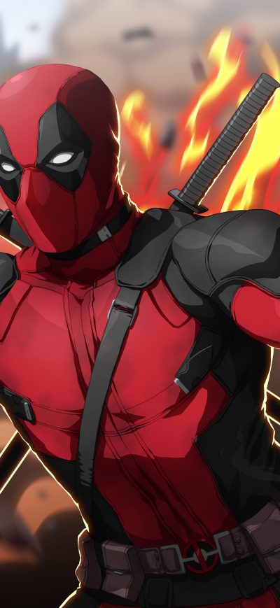 Fond d'écran iPhone Deadpool Artwork 5k