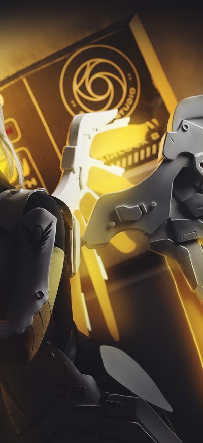 Fond d'écran iPhone Overwatch Mercy Artwork