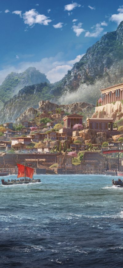 Fond d'écran iPhone Assassins Creed Odyssey 8k