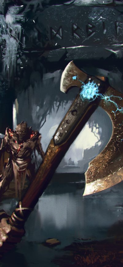 Fond d'écran God Of War Art sur iPhone